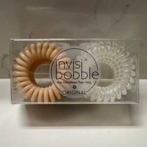 Invisibobble Original Hair Rings - Beige and Clear NIB